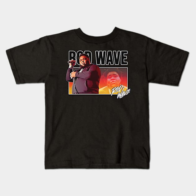 Rod wave vintage retro style Kids T-Shirt by elmejikono